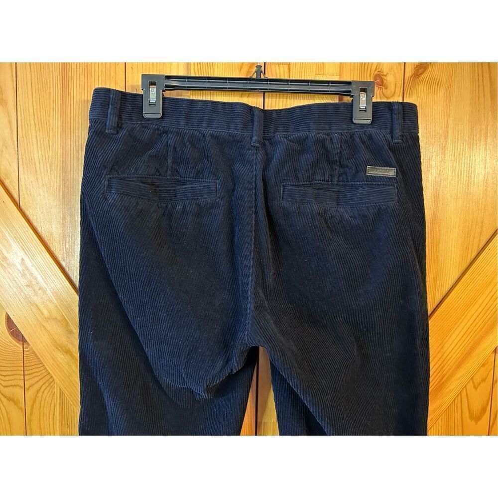 Esprit Handcrafted Corduroy Pants Mens 32 Dark Navy Boho Retro 90s Y2K Minimalis - Picture 6 of 8